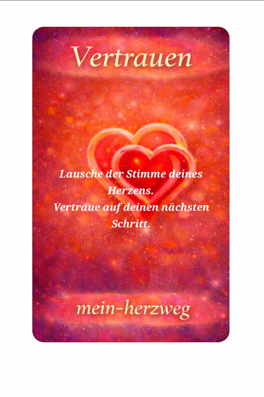 Herzimpuls Karte – Vertrauen